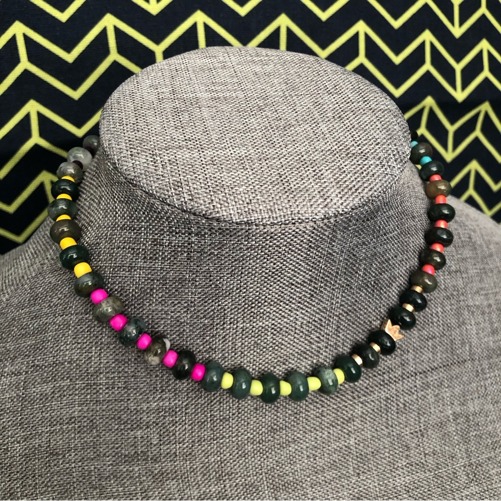 ✨NEW Trending Gemstone Candy 🍬 Rainbow 🌈 Agate Necklace 👑